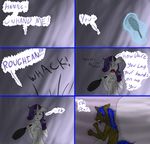  anthro anthrofied ask_blog blue_eyes blue_hair cold english_text equine frost hair hypothermia lovingwolf magic mammal my_little_pony nigel night original_character shivering snowflake text wet 