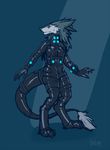  dark female fen_seiyu fur gantz mane pose rubber sergal solo suit turbinedivinity 