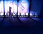  hallway highres komeiji_koishi railing solo touhou yoshioka_yoshiko 