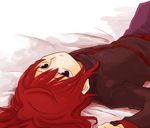  ahoge alternate_costume bad_id bad_pixiv_id bed lying male_focus pokemon pokemon_(game) pokemon_hgss red_eyes red_hair silver_(pokemon) solo tpi_ri 