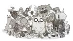  6+boys 6+girls adventure_time backpack backwards_hat bag bear beard bee billy_(adventure_time) bird bmo bob_rainicorn boots brad_(adventure_time) breasts briefcase bufo bug cane choose_goose cinnamon_bun_(adventure_time) closed_eyes commentary crown donny_(adventure_time) duchess_of_nuts duke_of_nuts dungeon_cat_(adventure_time) english_commentary ethel_rainicorn everyone facial_hair fear_feaster food-themed_creature frown giant_slug giraffe glasses gorflax gork_(adventure_time) greyscale gunter_(adventure_time) hat holding holding_cane holding_knife holding_tray horse hunson_abadeer ice_crown_(adventure_time) ice_king kim_(adventure_time) king_worm knife lady_rainicorn lumpy_space_princess magic_man_(adventure_time) marceline_abadeer melissa_(adventure_time) monochrome mountain_man_(adventure_time) multiple_boys multiple_girls necktie neptr open_mouth party_god penguin penny_(adventure_time) peppermint_butler pig plant potted_plant princess_bonnibel_bubblegum ricardio robcham robot sharp_teeth slime_princess smile snorlock tank_top teeth tiara tiffany_oiler tongue tongue_out tray trudy_(adventure_time) wee_wee_(adventure_time) wings witch_(adventure_time) wizard_hat zap_(adventure_time) 