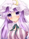  bad_id bad_pixiv_id blush breasts etou_(cherry7) hat large_breasts patchouli_knowledge purple_eyes purple_hair solo tears touhou 
