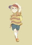  artist_request backpack bag blonde_hair blue_eyes hat lucas male_focus mother_(game) mother_3 smile solo 