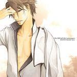  aizen_sousuke bleach brown_eyes male male_focus saji_yuhki 