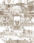  book brown cervus crystal_ball cup hat highres koakuma library long_hair monochrome patchouli_knowledge scarlet_devil_mansion skull solo_focus teacup teapot touhou voile 