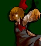  ascot bad_id bad_pixiv_id blonde_hair hair_ribbon hirakichi red_eyes ribbon rumia short_hair solo touhou 