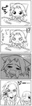  4koma animal_ears bad_id bad_pixiv_id camcorder cat_ears comic fang fukuji_mihoko greyscale ikeda_kana kazekoshi_school_uniform kubo_takako mahjong monochrome multiple_girls one_eye_closed playing_games saki shiden_(sashimi_no_wife) tail translated 