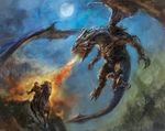  bad_id bad_pixiv_id dragon fantasy hayaken knight medieval original 