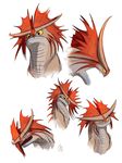  bust cloudjumper dragon feral frills horn how_to_train_your_dragon male model_sheet plain_background solo stormcutter teeth white_background yellow_eyes 