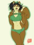  breasts brown_eyes brown_fur candy clothed clothing female fluffy_tail fur hair lollipop looking_at_viewer mammal mrbowater rodent skimpy solo squirrel standing underwear 