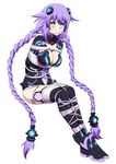  1girl arms_behind_back bdsm bondage bound choujigen_game_neptune female gagged neptune_(choujigen_game_neptune) neptune_(series) purple_heart rope solo stormcow 