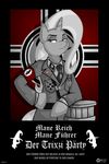  armband clothed clothing english_text equine female flag friendship_is_magic hat hooves horn horse mammal my_little_pony nazi pins solo swastika text trixie_(mlp) unicorn uniform witch_hat wolfjedisamuel 
