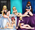  adapted_costume barefoot bikini blonde_hair blue_eyes breasts brown_hair cleavage cleavage_cutout crossover crown final_fantasy fishnets green_eyes group_picture hair_ornament hair_over_one_eye jadenkaiba kneeling large_breasts long_hair mario_(series) mario_basketball_3on3 multiple_crossover multiple_girls naruto naruto_(series) naruto_shippuuden one-piece_swimsuit pokemon pokemon_(game) pokemon_dppt ponytail rosetta_(mario) shirona_(pokemon) short_hair sideboob sitting skin_tight smile super_mario_bros. super_mario_galaxy swimsuit tankini terumi_mei tiara topknot underboob very_long_hair watermark white_mage yamanaka_ino 