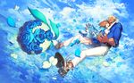  clouds flowers gamagouri_ira kill_la_kill mankanshoku_mako mt_(ringofive) petals rose sky 