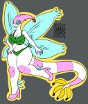  absurd_res anthro banana berry big_breasts blue_nipples breasts claws cleavage clothed clothing dragon fan_character female flygon food footwear fruit hand_on_hip hi_res high_heels huge_breasts hybrid leaf_clothing leaf_wings looking_at_viewer nintendo nipples plant pok&eacute;mon pok&eacute;mon_(species) pok&eacute;morph sapphirus_(artist) shoes smile solo tropius underwear video_games voluptuous white_skin wide_hips wings wispy_flygon 