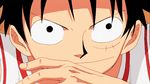  animated animated_gif epic explosion male male_focus monkey_d_luffy one_piece water_7 