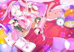  bunnysuit closed_eyes closed_mouth highres kagerou_project kano_shuuya kido_tsubomi kozakura_marry kozakura_shion long_hair nerunekoneru pink_hair seto_kousuke smile 