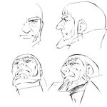  densetsu_kyojin_ideon doba_ajiba facial_hair head kuriyamada sketch 
