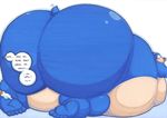  big_butt butt chili_dog feeding force_feeding forced male miles_prower morbidly_obese obese overweight prisonsuit-rabbitman sega sonic_(series) sonic_the_hedgehog tails weight_gain 