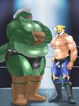  abs alligator belly biceps big_tex boots bulge clothing crossed_arms drooling footwear half-closed_eyes happy hat headgear human justmegabenewell king_(tekken) male mammal manly mask muscles navel nipples open_mouth overweight pants pecs reptile saliva scalie sharp_teeth shoes size_difference smile speedo standing swimsuit teeth thick_thighs tiger_mask tongue tongue_out topless wide_hips wrestler 