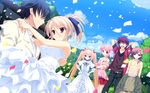  blonde_hair game_cg kasugai_sakura_(zutto_tsukushite_ageru_no) kousaka_otohime minami_wakana wedding_attire yagihara_kazuki yagihara_nanami zutto_tsukushite_ageru_no 