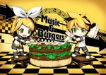  chibi crazypen food kagamine_len kagamine_rin vocaloid 