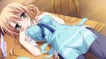  apron blonde_hair erect_nipples game_cg green_eyes kisaragi_gold_star tagme yomogida_nanako 