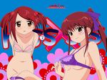  bra kissxsis nopan panties panty_pull suminoe_ako suminoe_riko underwear 