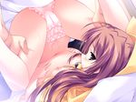  game_cg harukazedori_ni_tomarigi_wo_2nd_story nipples no_bra okina_korun panties shirt_lift underwear 