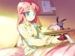  game_cg green_eyes hoshizora_no_memoria kogasaka_chinami pink_hair 