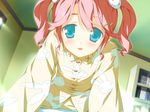  game_cg green_eyes hoshizora_no_memoria kogasaka_chinami pink_hair 