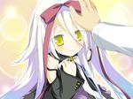  hoshizora_no_memoria long_hair mare_s_ephemeral ribbons white_hair yellow_eyes 