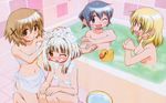  bath bathtub hidamari_sketch miyako nazuna nori nude yuno 