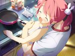  game_cg hoshizora_no_memoria kogasaka_chinami naked_apron pink_hair tagme 