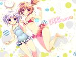  2girls bikini blush gochuumon_wa_usagi_desu_ka? hoto_kokoa kafuu_chino sarico swimsuit tippy_(gochuumon_wa_usagi_desu_ka?) 