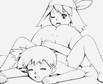  apostle arched_back arm_around_waist bandana bed_sheet closed_eyes cunnilingus greyscale haruka_(pokemon) kasumi_(pokemon) licking lineart monochrome multiple_girls nude on_bed one_eye_closed open_mouth oral pokemon pokemon_(anime) pokemon_(classic_anime) pokemon_ag short_ponytail side_ponytail spread_legs sweat tongue tongue_out top-down_bottom-up yuri 