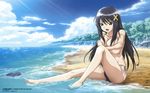  asakura_naoko beach bikini breast_hold hanai_hirokazu kono_aozora_ni_yakusoku_wo swimsuit topless water 