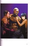  2girls absurdres artbook artist_request buriki_one dark_skin goggles highres multiple_girls muscle official_art rob_python scan snk tattoo 