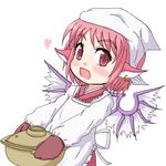  animal_ears apron heart mystia_lorelei oekaki okamisty oven_mitts pink_hair pot sanzan short_hair solo touhou wings 