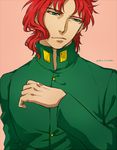  gakuran green_eyes jojo_no_kimyou_na_bouken kakyouin_noriaki male_focus red_hair school_uniform smskt_25 solo 