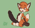  animated anthro balls big_balls big_penis canine cum cute dawmino erection fox fur hyper hyper_balls hyper_penis male mammal nude open_mouth penis plain_background precum solo throb 