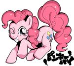  female feral friendship_is_magic horse mammal my_little_pony nekubi one_eye_closed pinkie_pie_(mlp) pony smile wink 