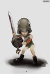  alexandrian_soldier armor final_fantasy final_fantasy_ix guard helmet knight leotard plusnine shield sword weapon 