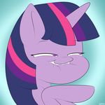  equine female feral friendship_is_magic fur hair horn lamiaaaa mammal multi-colored_hair my_little_pony purple_eyes purple_fur solo teeth twilight_sparkle_(mlp) unicorn 