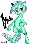  female feral friendship_is_magic horn horse lyra_heartstrings_(mlp) mammal my_little_pony nekubi pony solo unicorn 