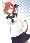  animal_tail cat_ears cat_tail female human looking_at_viewer mammal shiromiso 
