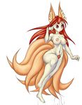  animal_ears corruption_of_champions fox_girl kitsune monster_girl red_hair tagme tails 