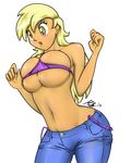  breasts cleavage clothed clothing derpy_hooves_(mlp) female friendship_is_magic huge_breasts human humanized mammal my_little_pony panties skimpy solo true-artist-mas underwear wardrobe_malfunction 