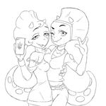  clothed clothing dinosaur duo female horn hug invalid_tag kung_fu_dino_posse leela lucy machine mechanical one_eye_closed phone robot scalie selfie smile strap_slip triceratops unknown_artist wink 