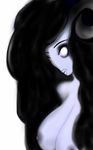  big_eyes black_hair blue_skin breasts draenei female genxral gxneral hair horn huge_breasts long_hair looking_at_viewer plain_background purple_nipples purple_skin solo video_games warcraft white_background white_eyes 